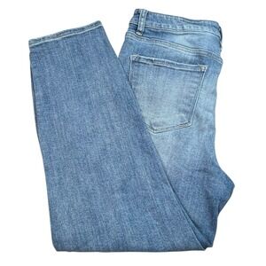 Risen Jeans Womens 13/31‎ Relaxed Skinny Distressed Medium Wash Jeans Stretch
